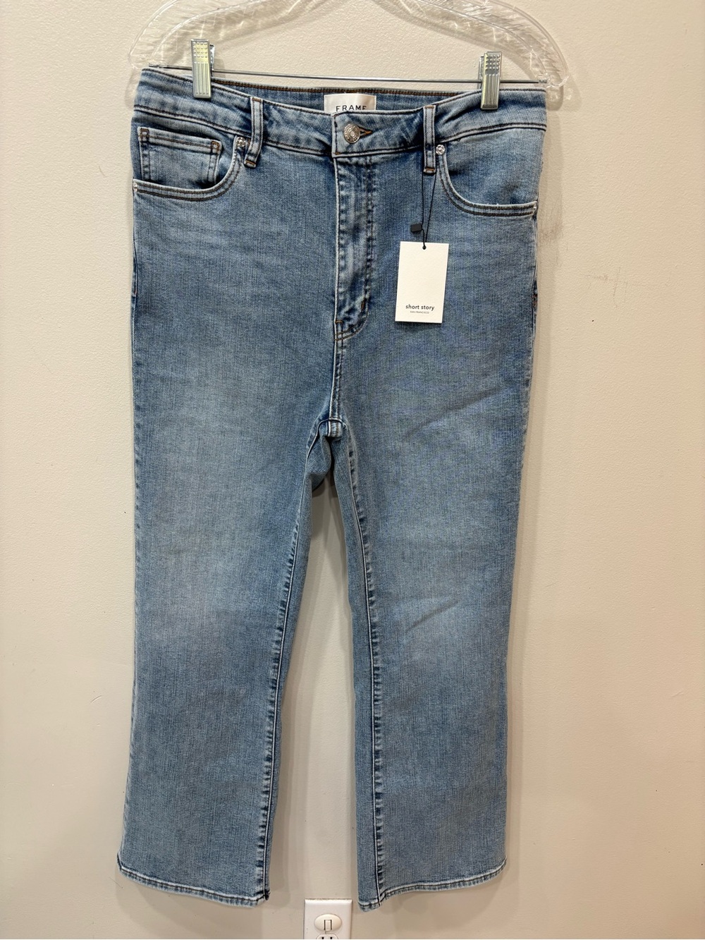 FRAME The Reboot Crop High Rose Bootcut Jeans Women’s Size 31 NEW